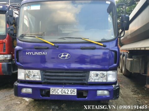 Hyundai 3 chân cũ HD210 đời 2015 thùng inox lá me