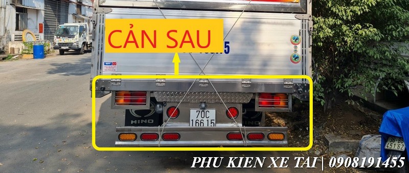 cản sau xe tải inox