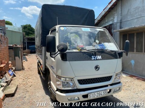 Xe tải SYM 1t9 cũ đời 2015 đăng ký 2018 thùng 4.36m như mới