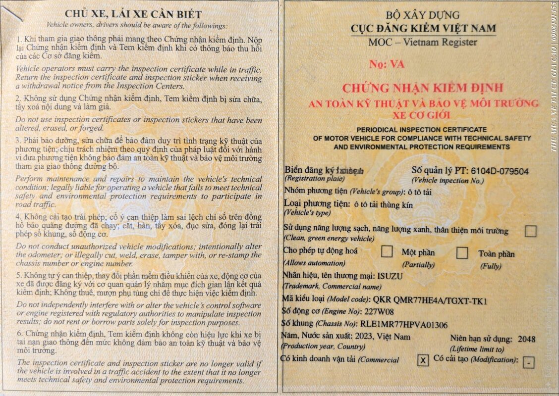 Isuzu QKR210 1t9 lướt đời 2023 không lỗi nhỏ thùng dài 4m3 lốp đẹp nguyên giàn